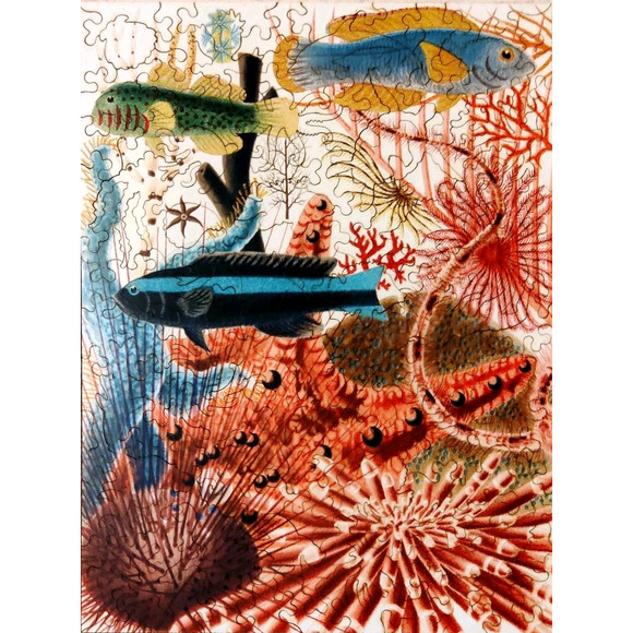 Liberty Puzzle Classic Wooden Jigsaw Puzzle Great Barrier Reef Silver Ed 129 pcs - Picture 2 of 16